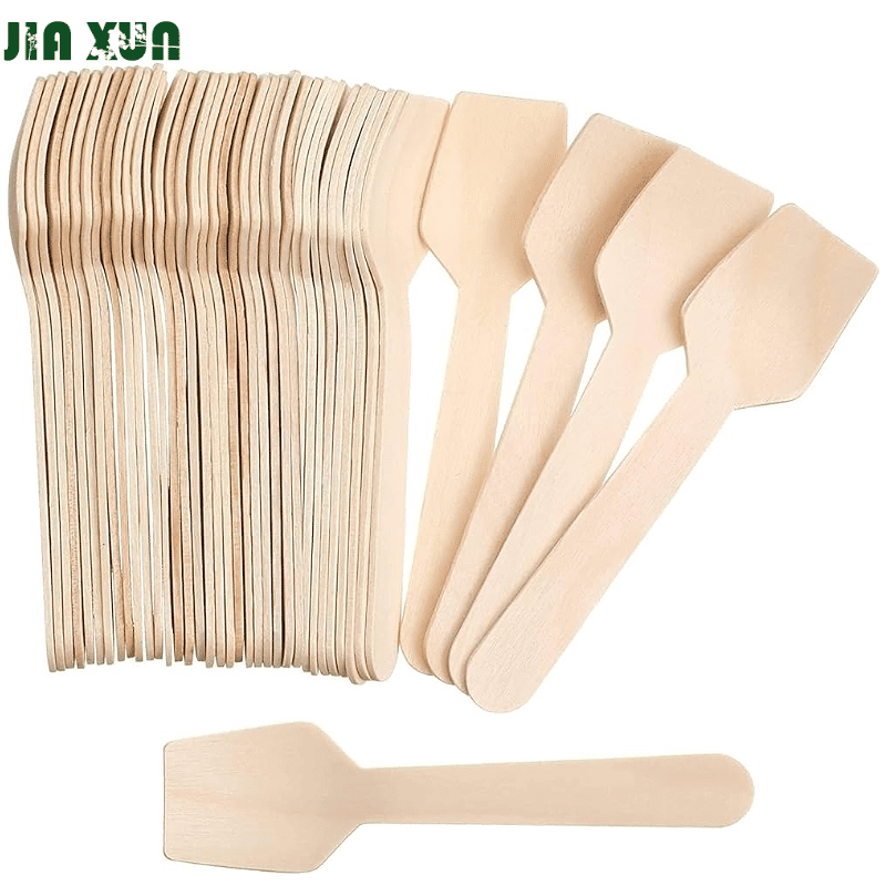 Disposable Wooden Square Spoon