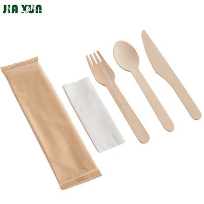 Дървен прибори за преносими прибори за прибори за хранене