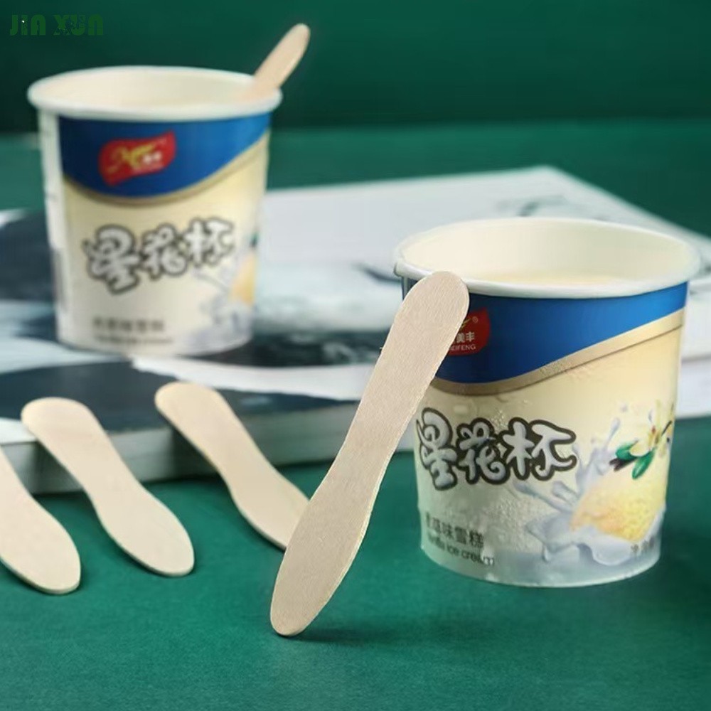 wholesale wood ice cream spoon